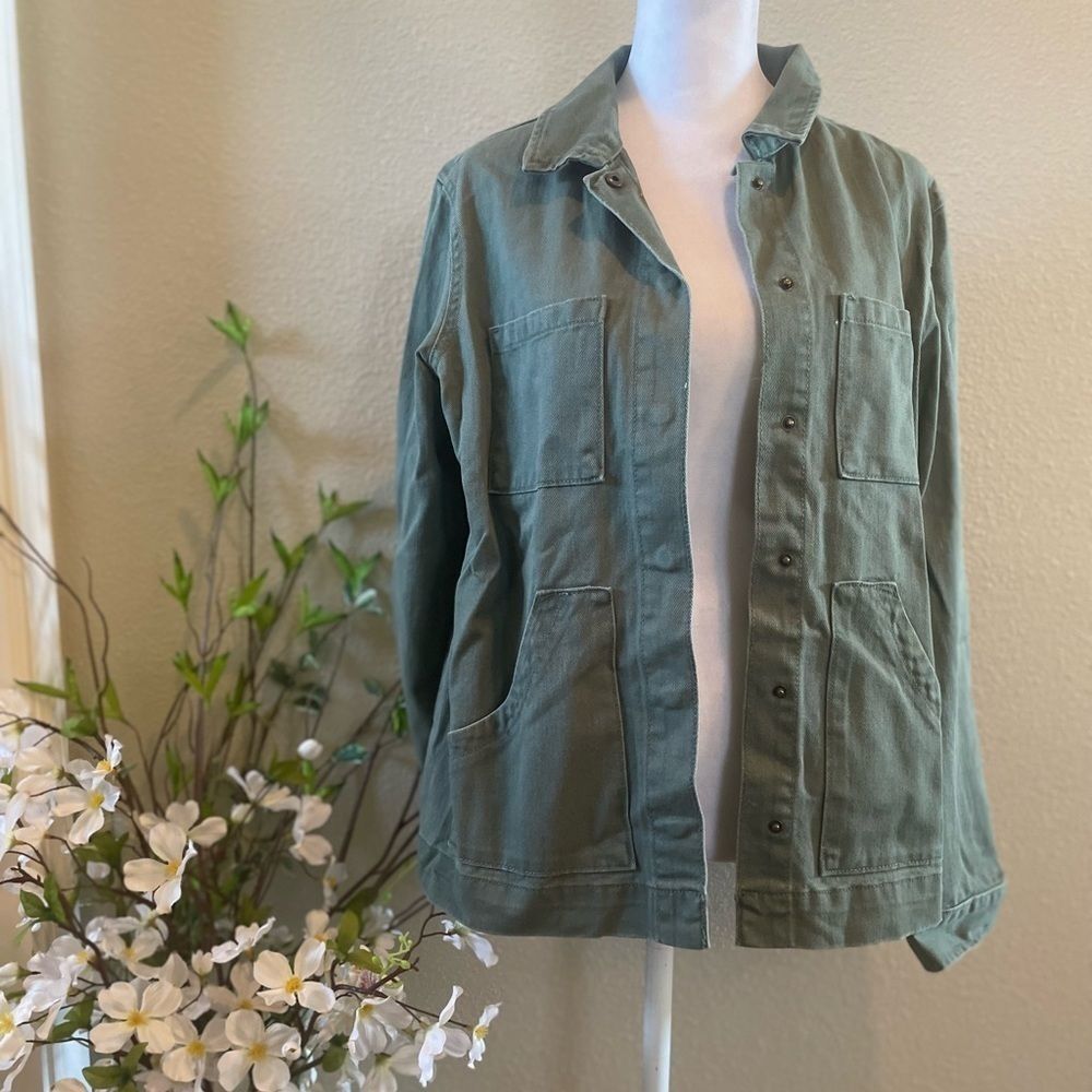 New Universal Thread Army Green Oversize Jacket - Size XS
